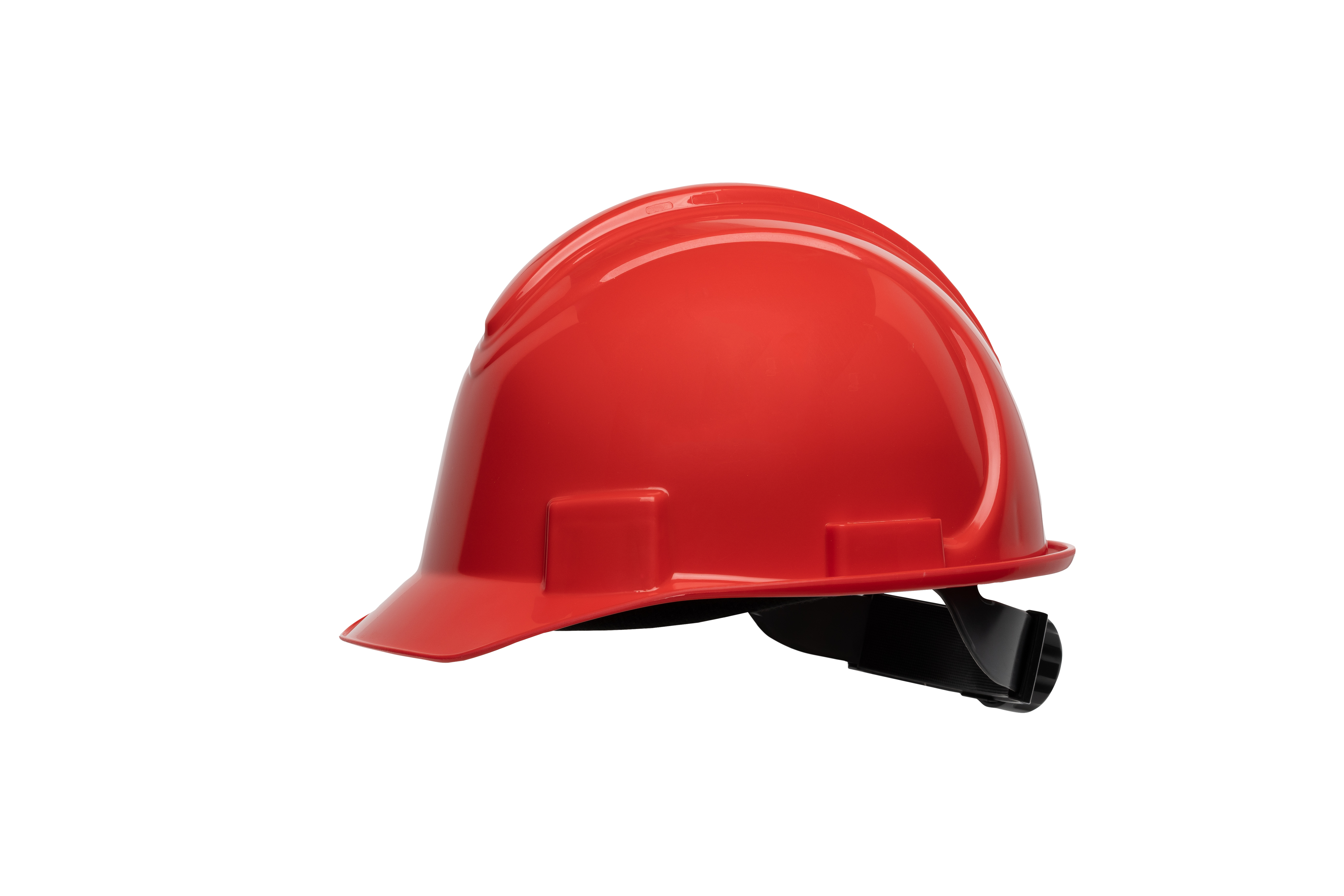 NORTH SHORT BRIM HARD HAT, NON-VENTED, RED - Hard Hats